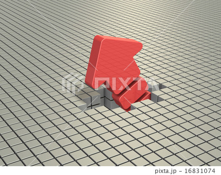 突破力を表すアブストラクト3DCG 突破力を表すアブストラクト3DCG 16831074