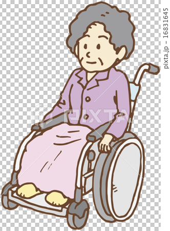 騎輪椅的婦女 16831645