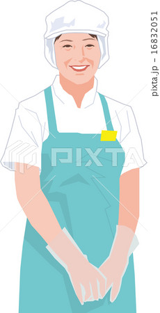調理員として働くアクティブシニアの女性 16832051