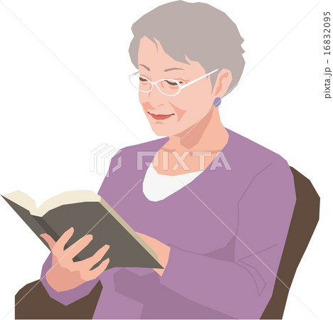 本を読むアクティブシニアの女性 本を読むアクティブシニアの女性 16832095