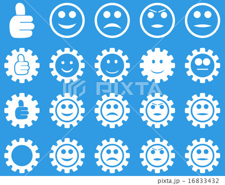 Settings and Smile Gears Icons 16833432