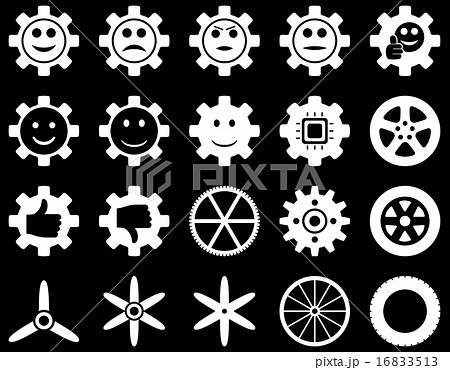 Tools and Smile Gears Icons 16833513
