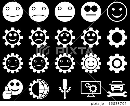 Tools and Smile Gears Icons 16833795
