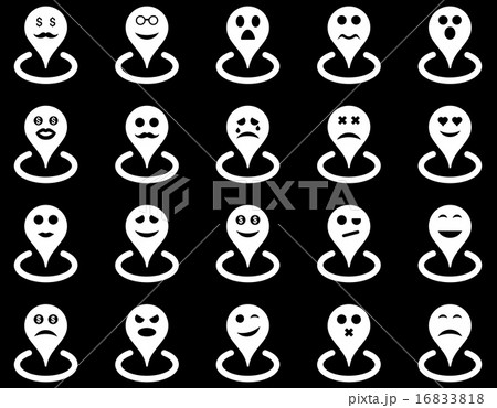 Smiled location icons 16833818