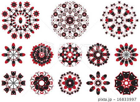Decorative floral pattern motif flower 16833997