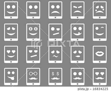 Emotion mobile tablet icons 16834225
