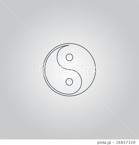 Ying-yang icon of harmony and balance 16837320
