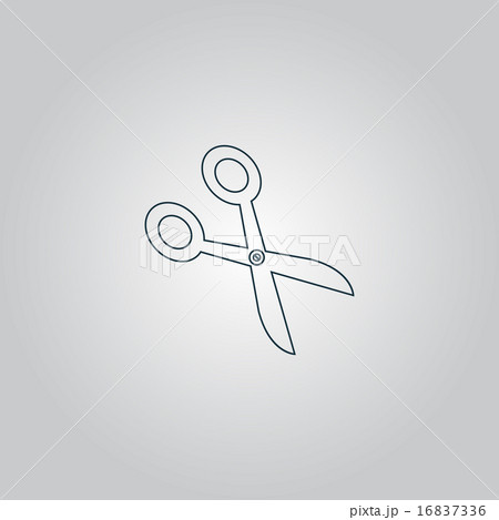 Retro scissors icon 16837336