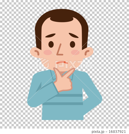 Mature male who is confused Mature male who is confused 16837921