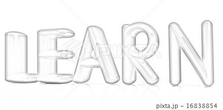 3d red text "learn" 3d red text "learn" 16838854