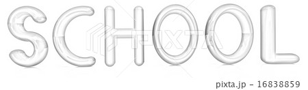 3d colorful text "school" 3d colorful text "school" 16838859