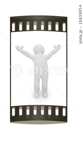 3d people - man by happy. The film strip 3d people - man by happy. The film strip 16839054