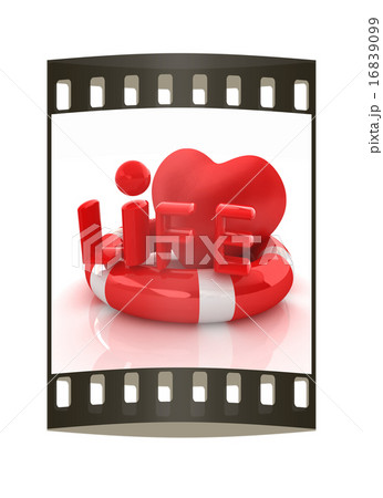 Concept life-saving. film strip 16839099