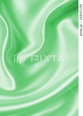 Smooth elegant green silk or satin texture  16845190