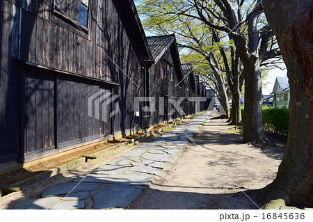 山居倉庫 山形県酒田市の観光スポット の写真素材