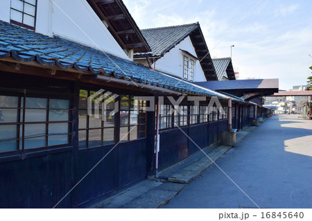 山居倉庫 山形県酒田市の観光スポット の写真素材