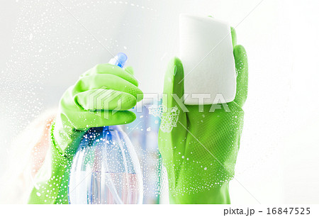 Cleaning window pane with detergent Cleaning window pane with detergent 16847525