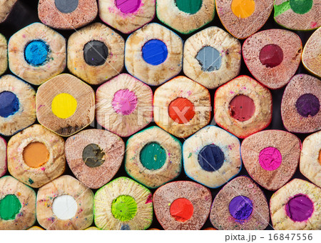 Color pencils close-up photo 16847556