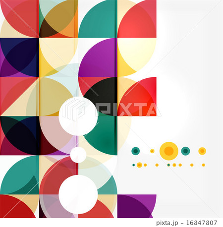 Semicircle triangle pattern 16847807