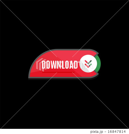 Colorful download web button. Modern flat design. 16847814