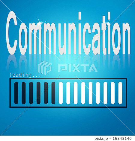Communication blue loading bar 16848146