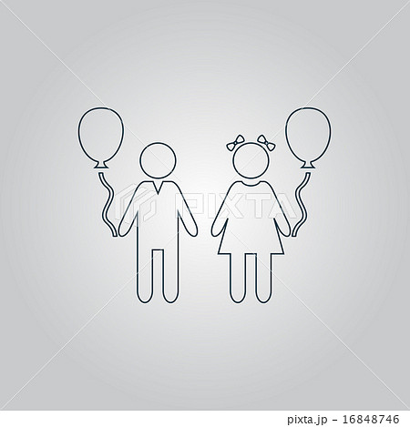 children and Balloon 16848746