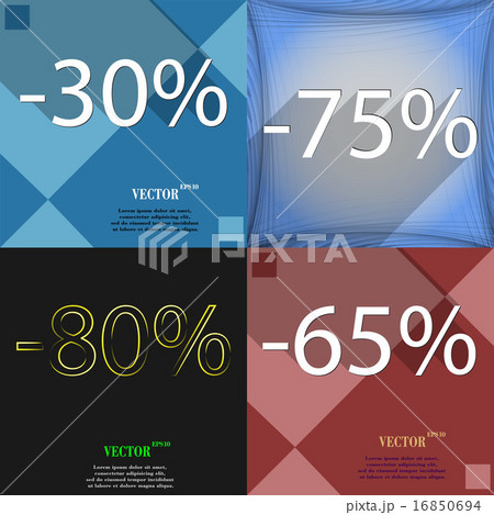 Set of abstract backgrounds and interest discount Set of abstract backgrounds and interest discount 16850694