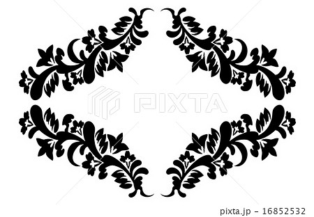 black floral pattern 16852532
