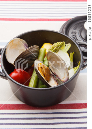 暑野菜と貝の蒸し物 16855233