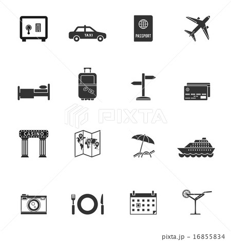 Travel and tourism vector icons Travel and tourism vector icons 16855834