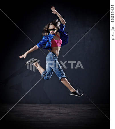Young girl modern dancer (dark ver) 16856481