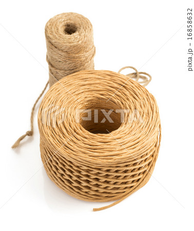 roll of twine cord isolated on white roll of twine cord isolated on white 16858632