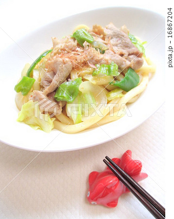 ししとう入りの焼きうどん ししとう入りの焼きうどん 16867204