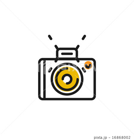 Color line icon for flat design. Camera, photo 16868002