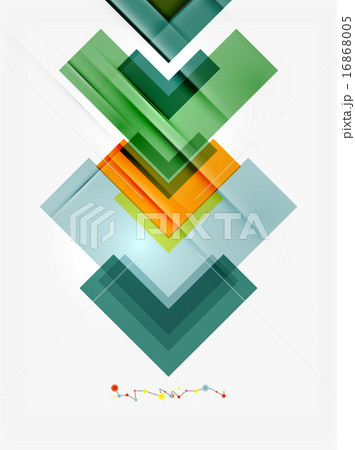 Clean colorful unusual geometric pattern design 16868005