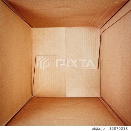Empty cardboard box, inside view 16870058