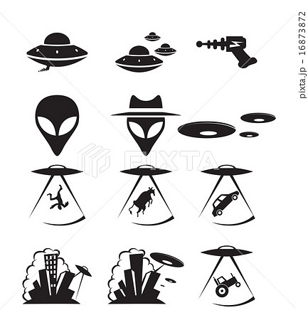 Ufo Iconsのイラスト素材 16873872 Pixta