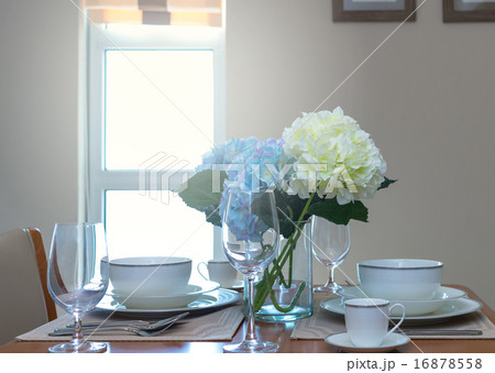 restaurant set with Luxury Interior living room background restaurant set with Luxury Interior living room background 16878558