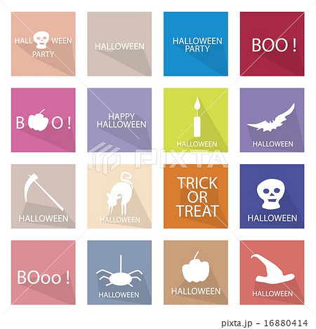 Illustration Collection 16 Happy Halloween Icons 16880414