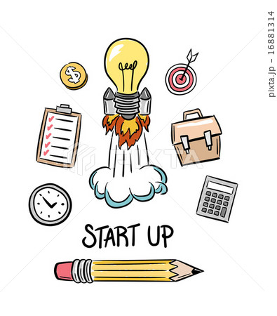 Start up idea concept vector 16881314