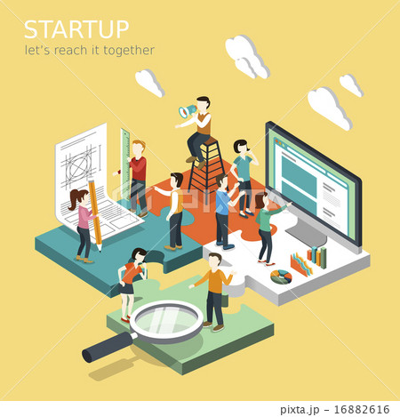 オフィス ベクトル 行程のイラスト素材