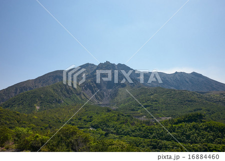 湯之平展望所から見た桜島の北岳 16884460