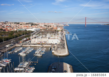 Lisbon and Belem Marina at Tejo River in Portugal 16885064