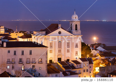 Old City of Lisbon at Night 16886110