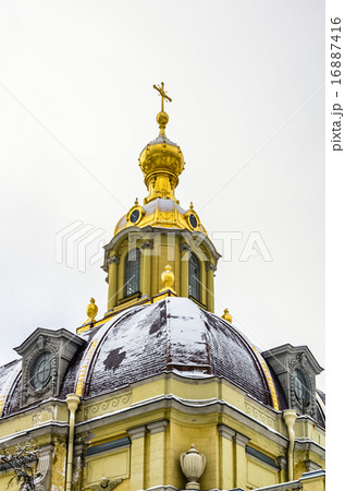 View on Peter and Paul Cathedral at winter View on Peter and Paul Cathedral at winter 16887416