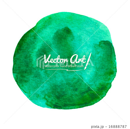 Watercolor green circle. Watercolor green circle. 16888787