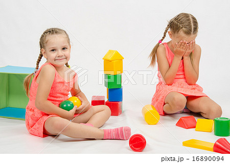 The girl took the toy offending other The girl took the toy offending other 16890094