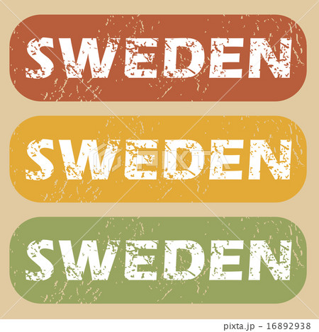Vintage Sweden stamp set 16892938