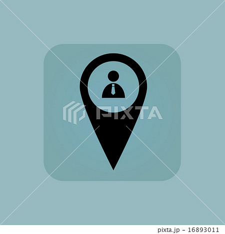 Pale blue user pointer icon Pale blue user pointer icon 16893011