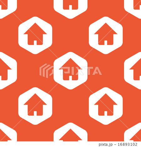 Orange hexagon home pattern Orange hexagon home pattern 16893102